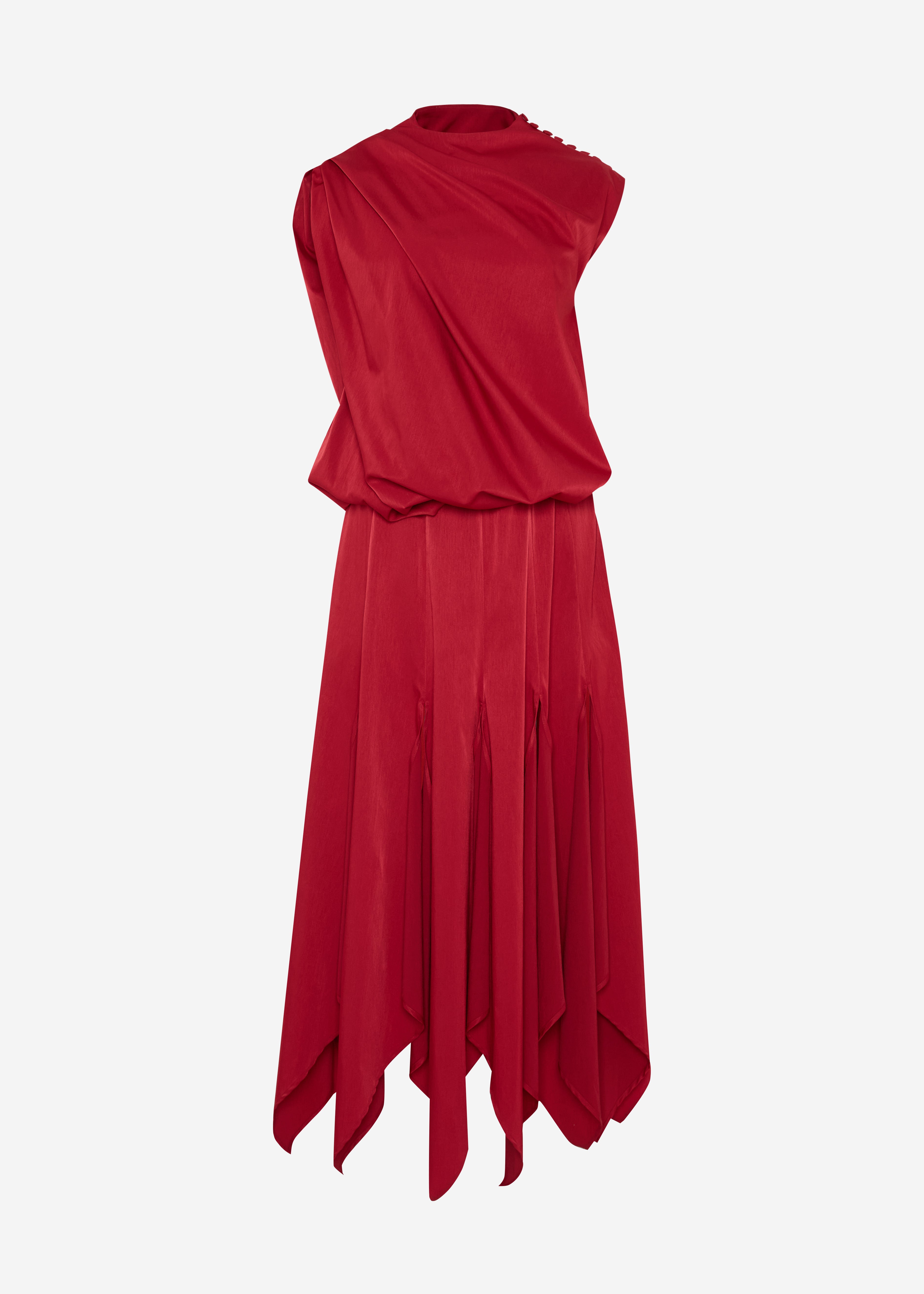 Soft Descent Draped Dress
