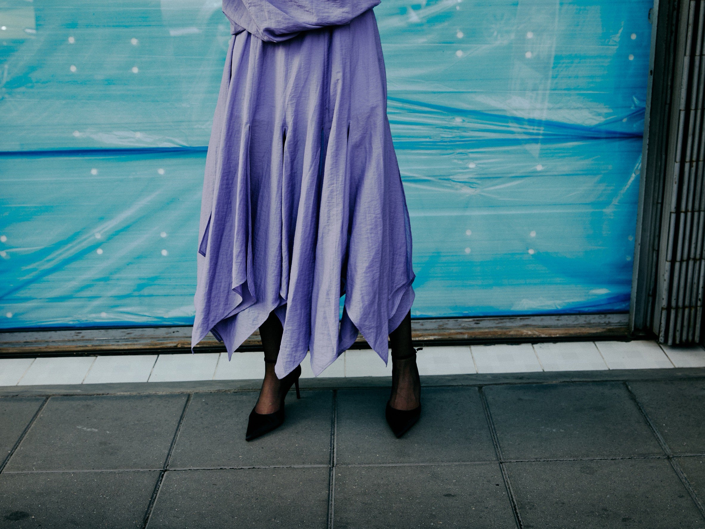 Soft Descent Draped Dress