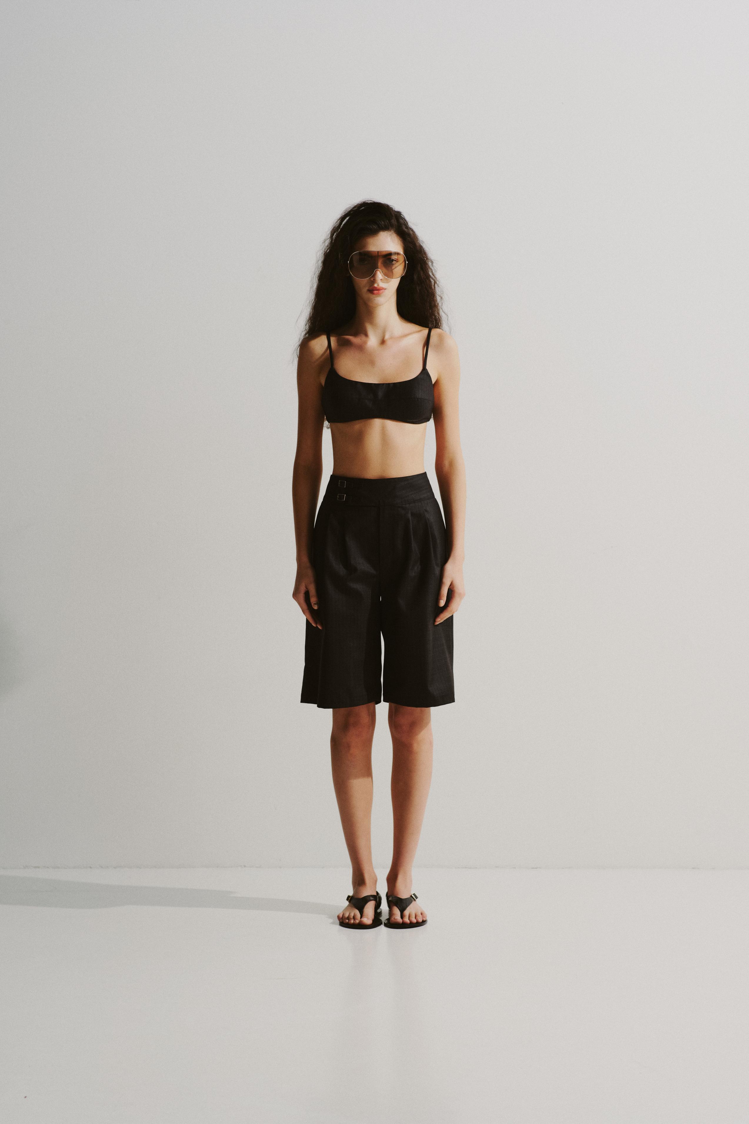 Buckled Culotte Shorts