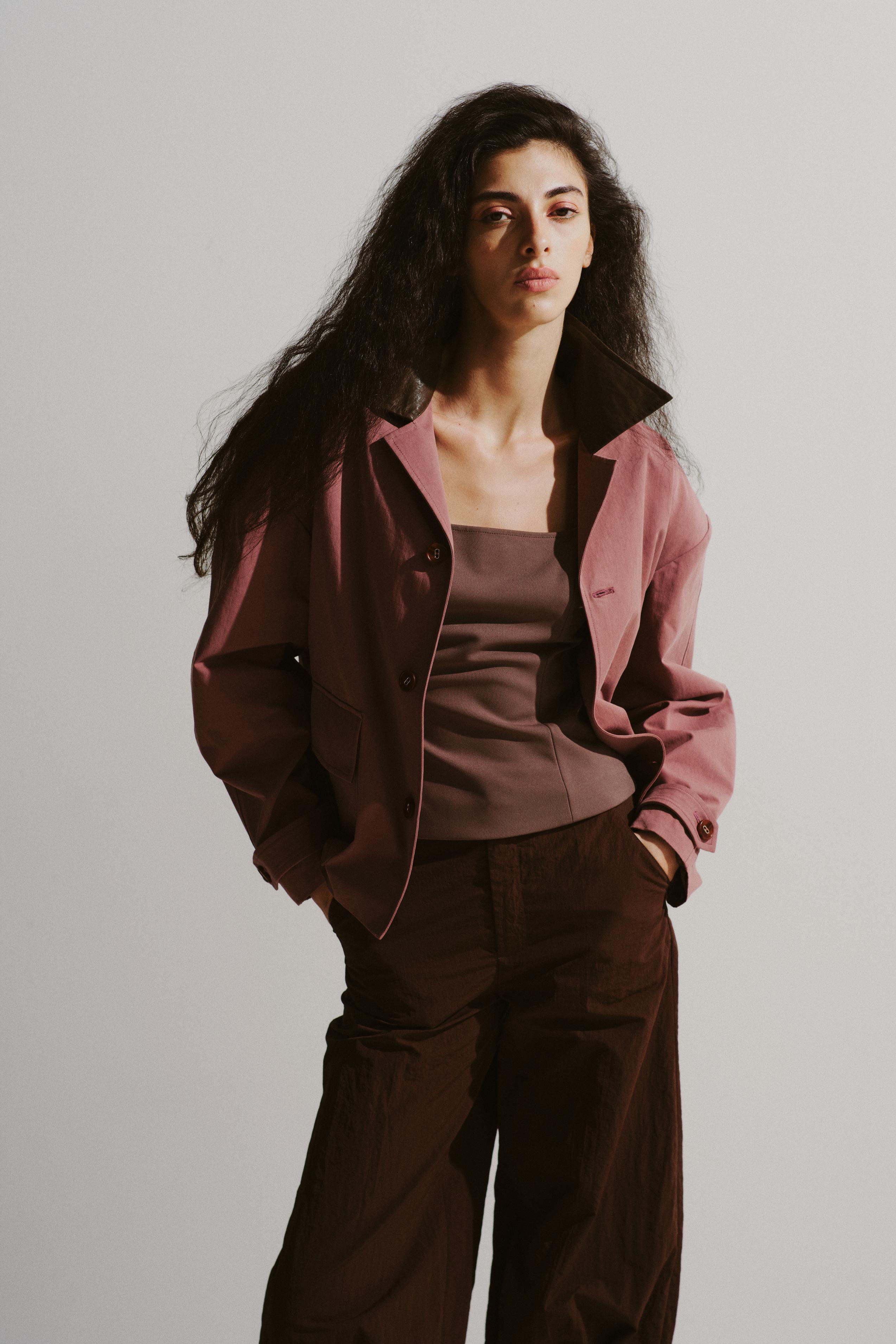 Contrast Collar Utility Jacket