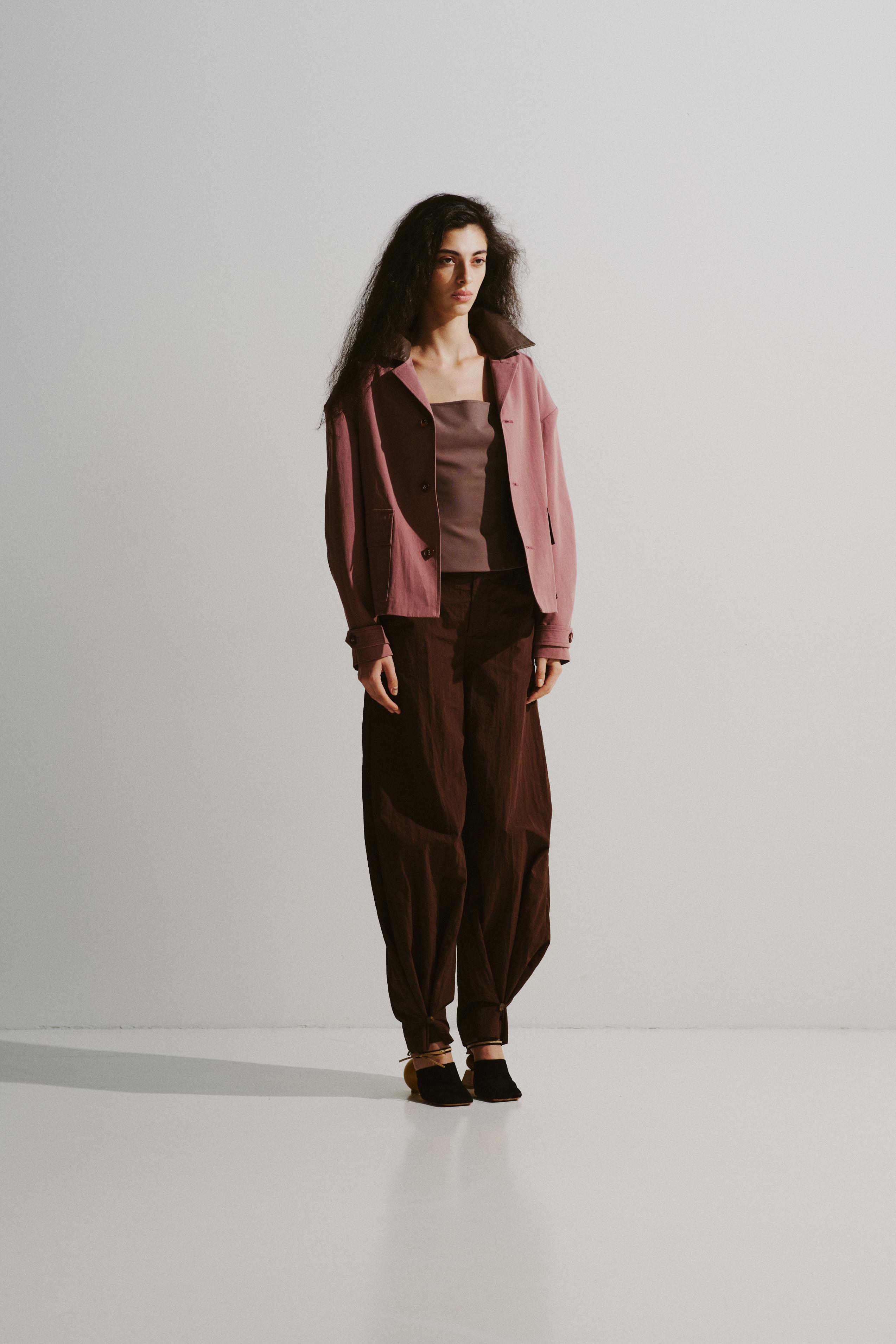 Contrast Collar Utility Jacket