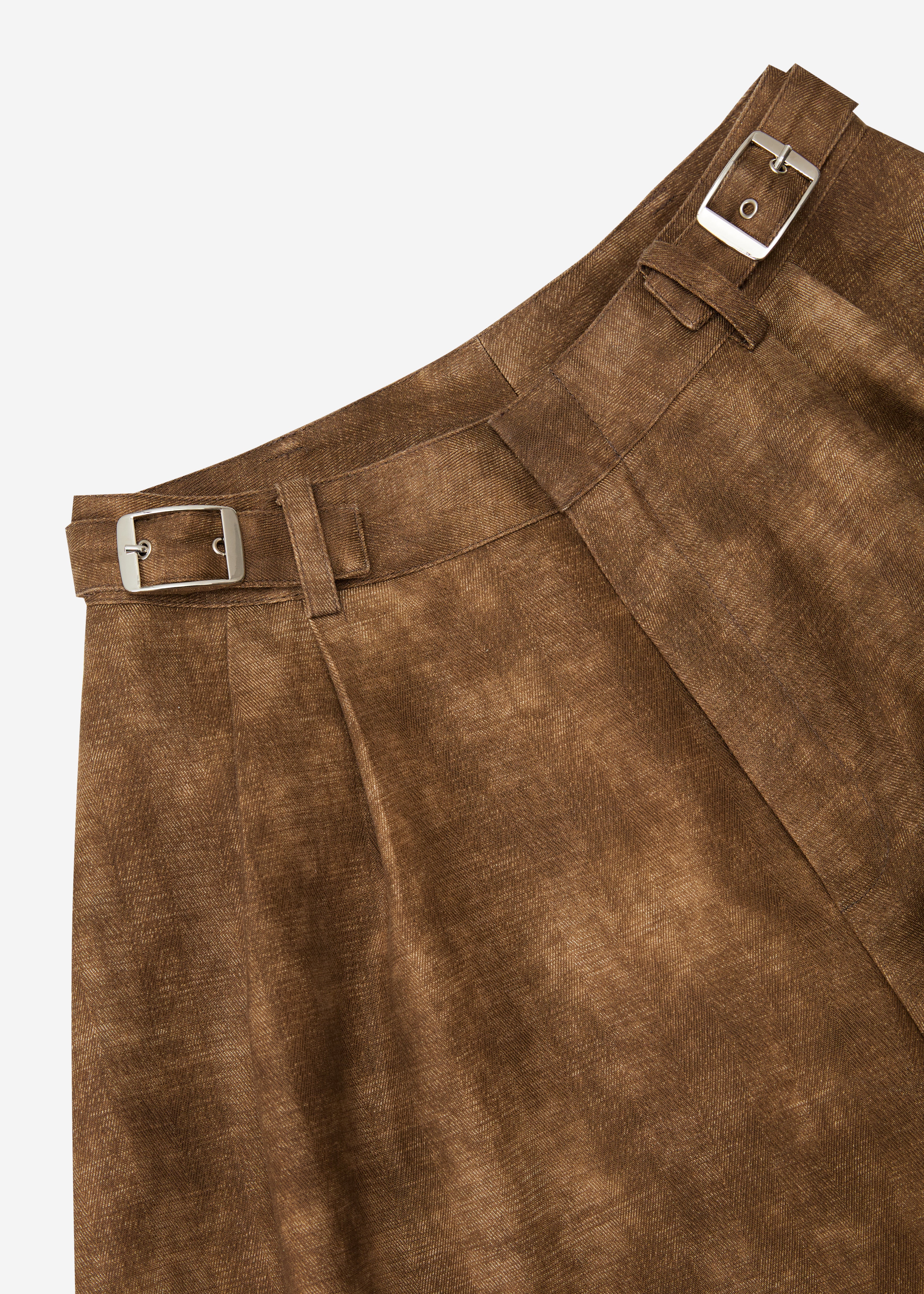 Linen Poppy Shorts