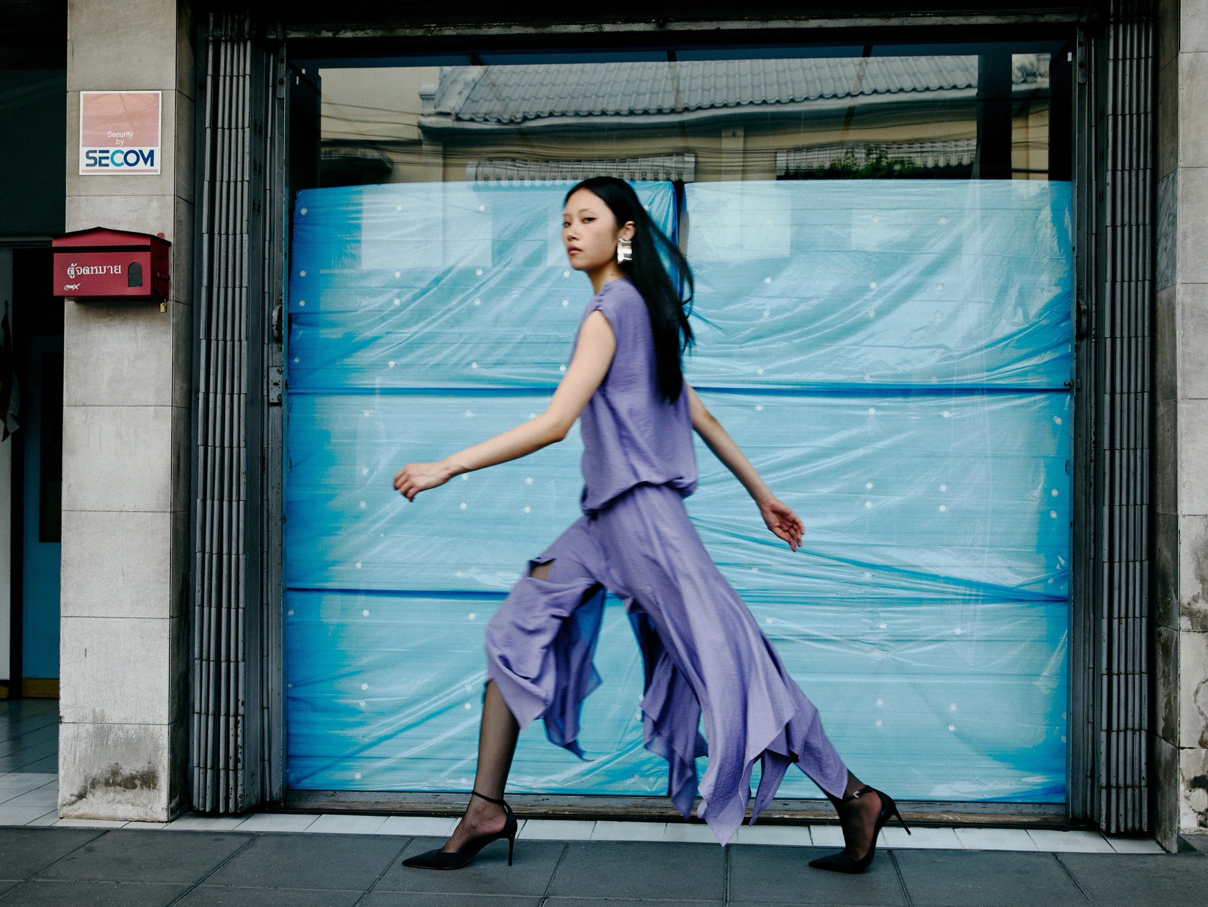 Soft Descent Draped Dress