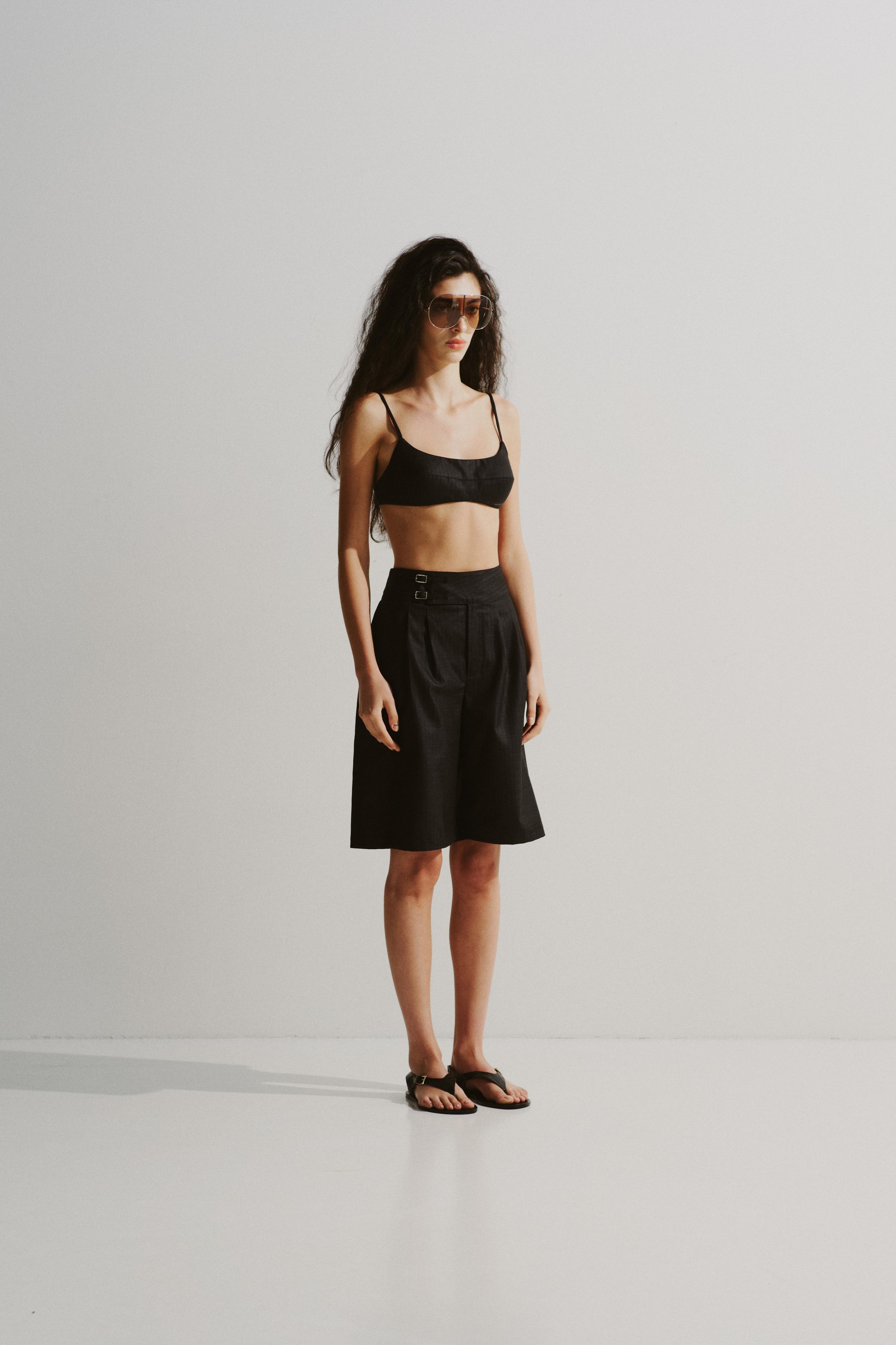 Buckled Culotte Shorts