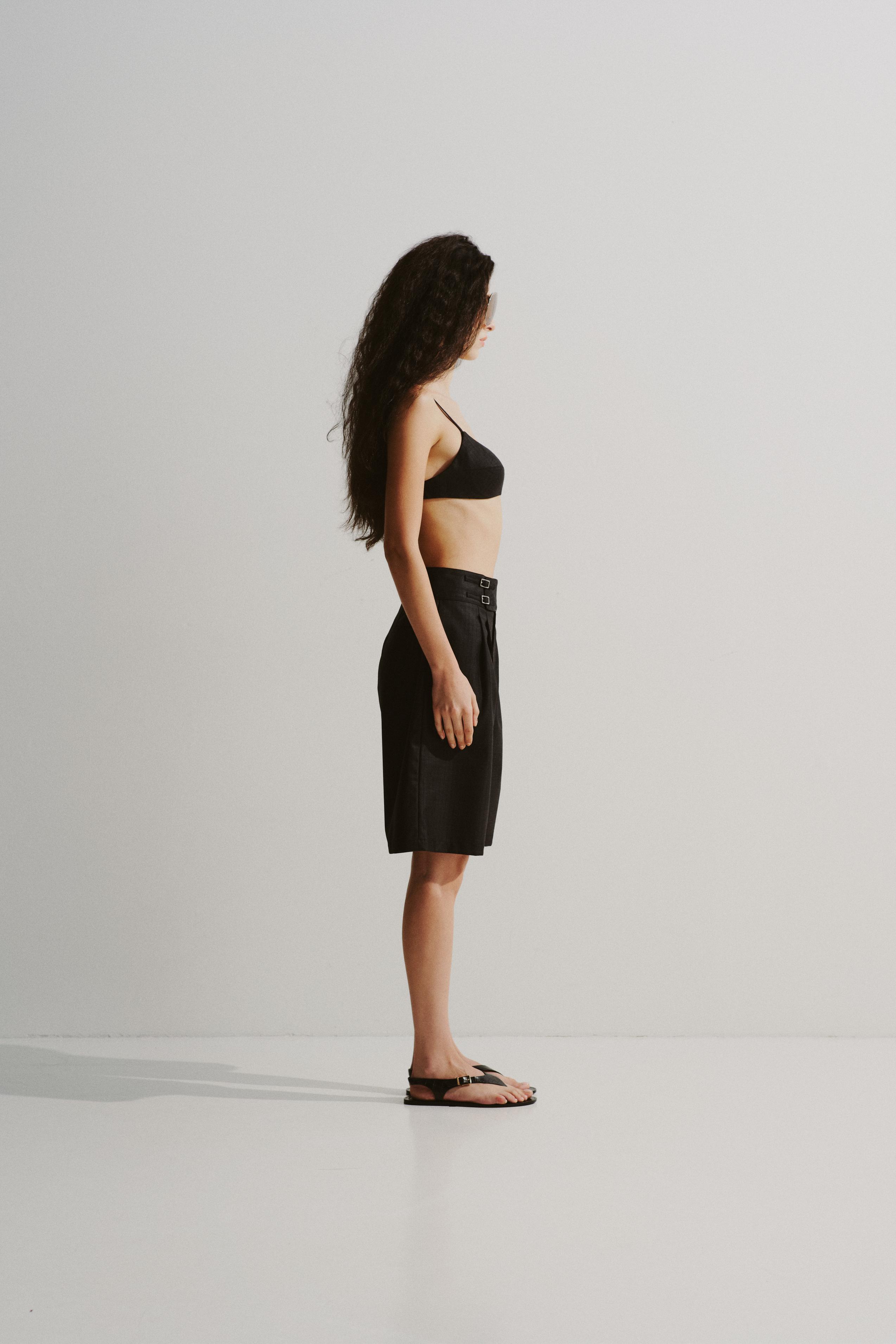 Buckled Culotte Shorts
