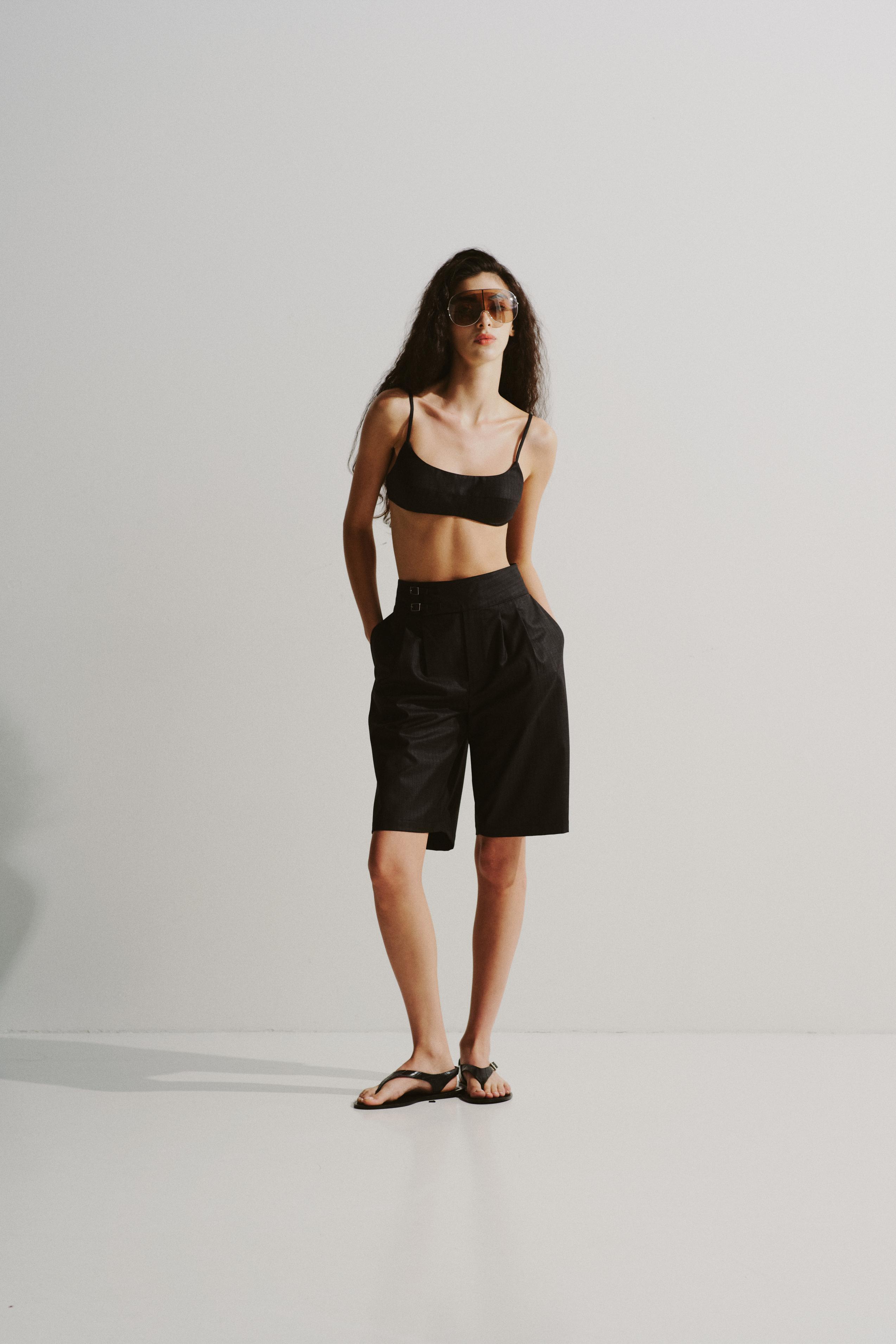 Buckled Culotte Shorts