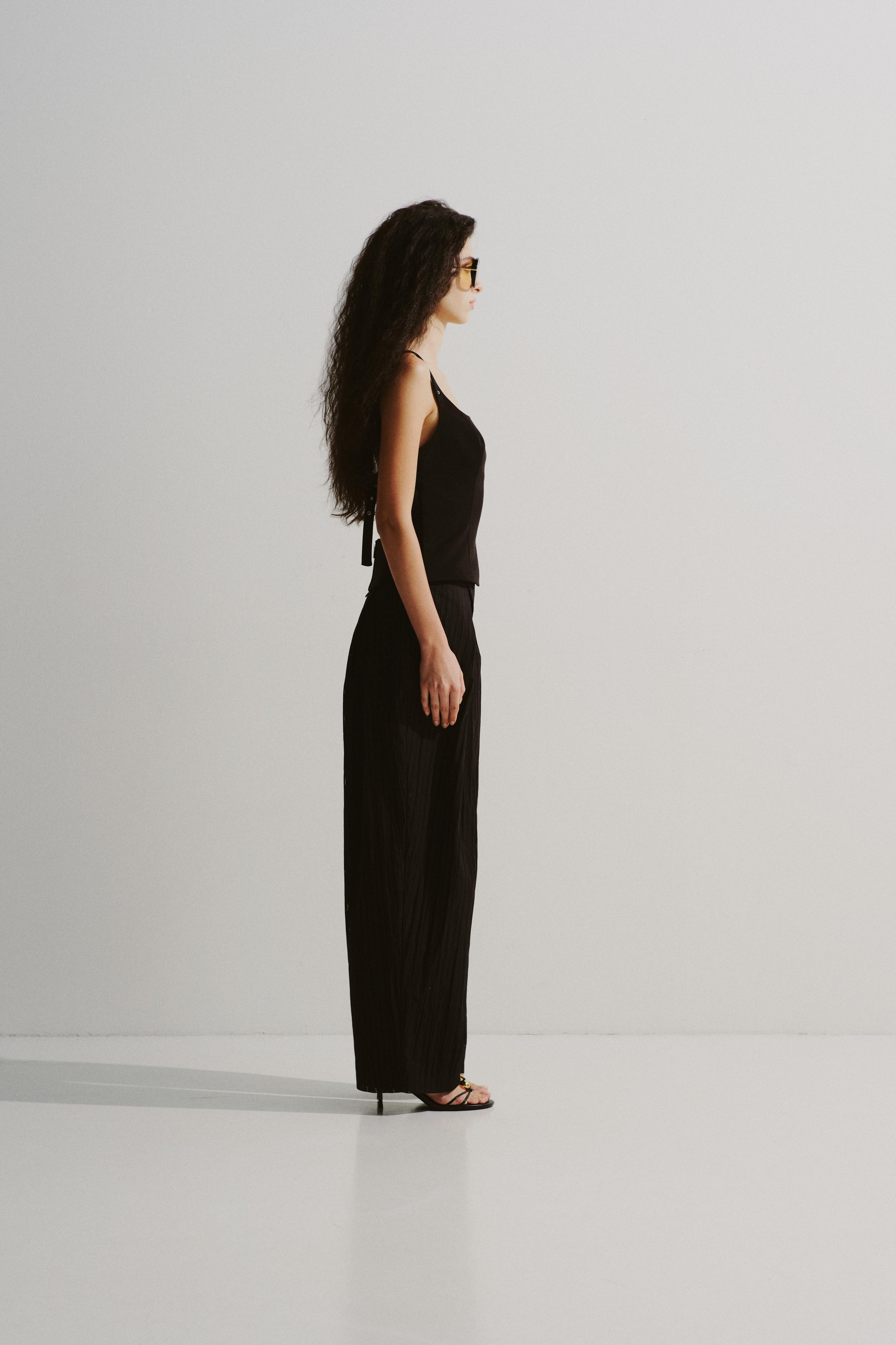 Stud Strap Open-Back Top